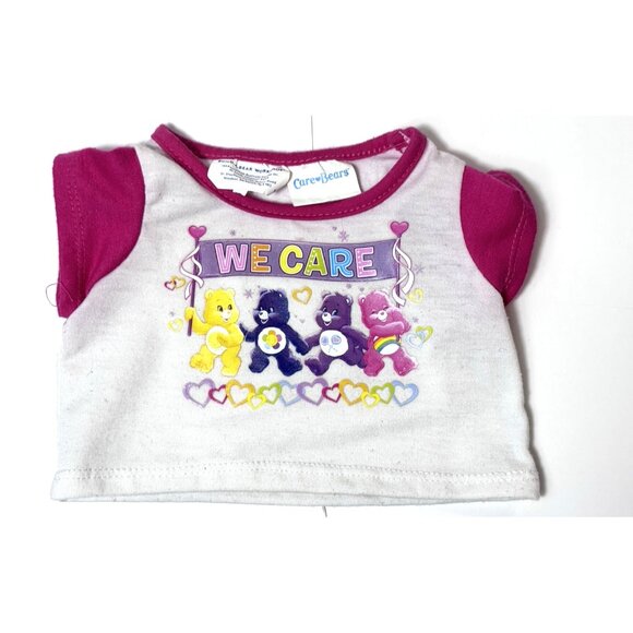 Build A Bear BAB Clothes & Backpack Lot Carrier Pink Hearts Smurfette Care Bear - Picture 11 of 14